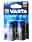 09002191: Piles R14 Varta Longlfe Power plaquette 2pc 